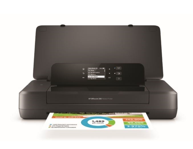 HP OfficeJet 200 Mobile Printer - CZ993A A4 USB WLAN + moins de 9 pages + san...
