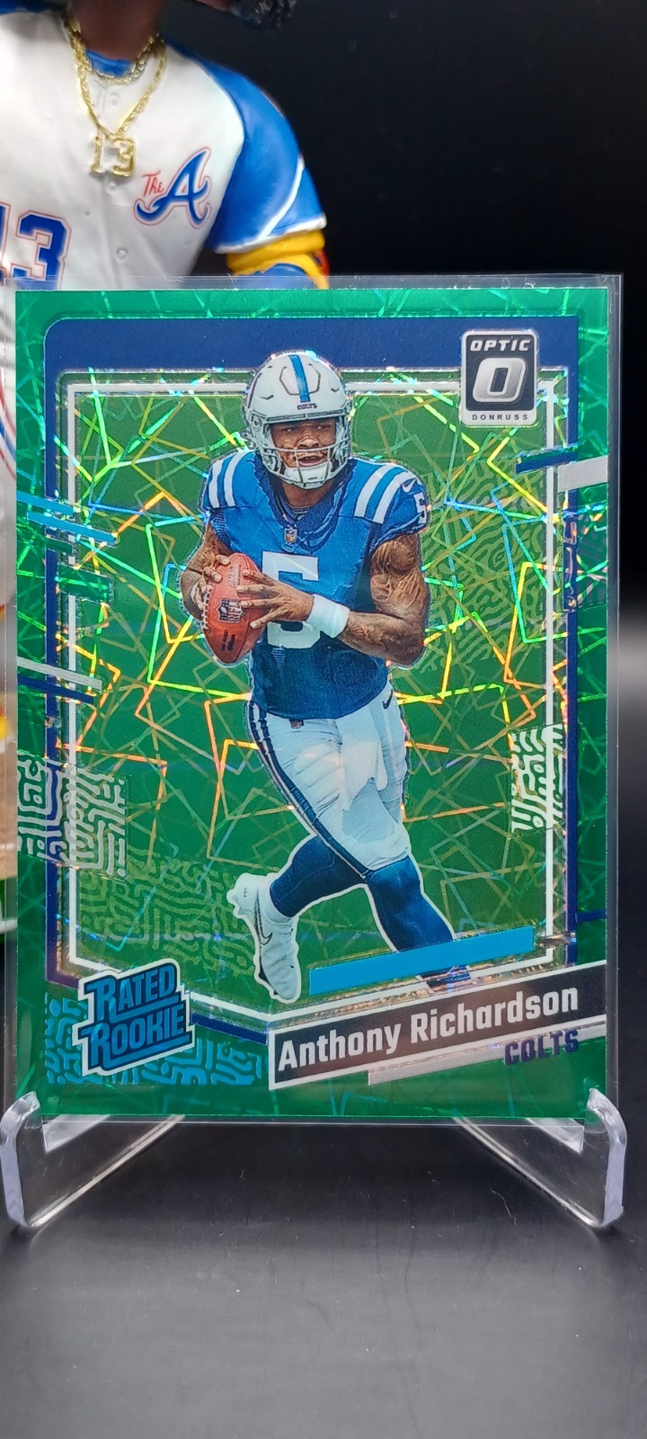 🔥Anthony Richardson🔥Green Velocity🔥2023 Panini Donruss Optic Rated Rookie 247