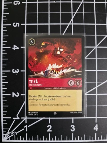 Te Ka The Burning One 126/204 Lorcana The First Chapter NM/M