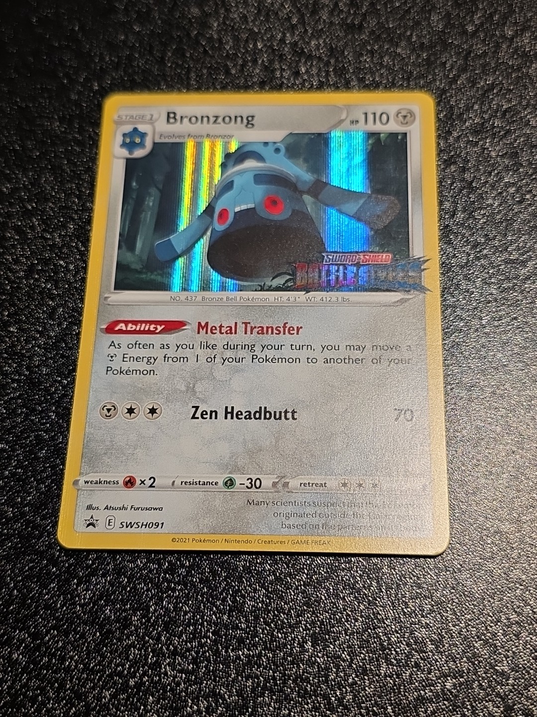 Bronzong - (Prerelease) SWSH091 SWSH: Sword & Shield Promo Cards Holo