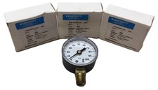 Ashcroft 0-100psi ABS Pressure Gauge 20W1005PH 1/4" NPT Lower Lot of 3 NOS