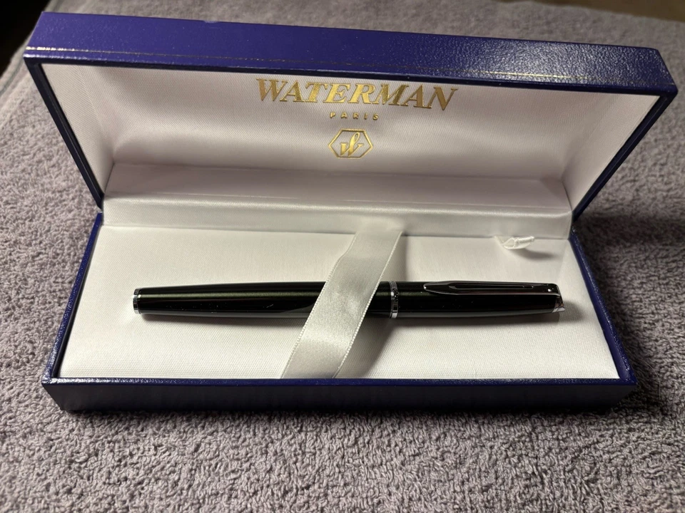 Waterman Hemisphere Rollerball verde metálico #26077. Nuevo stock antiguo Foto 3 de 4