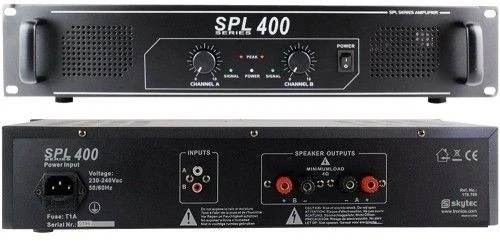 😍 AMPLIFICATORE DJ 400W FINALE DI POTENZA A 2 CANALI STEREO FINALE PER DEEJAY - Immagine 3 di 4