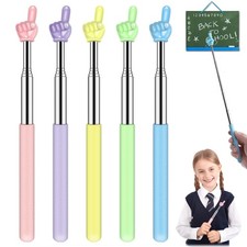 Retractable Teacher Pointer for Classroom Kids Reading, Dumero Extendable Finger