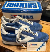 VINTAGE BROOKS VANTAGE RUNNING SHOES NEW WITH BOX TAGS ROYAL BLUE MENS 8.5
