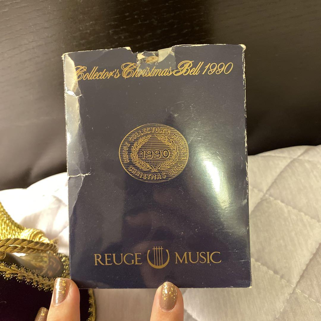 オルゴール REUGE MUSIC Collector's Bell 2014 REUGE Christmas Collector's Bell Music Box 17th Issue 1992 O