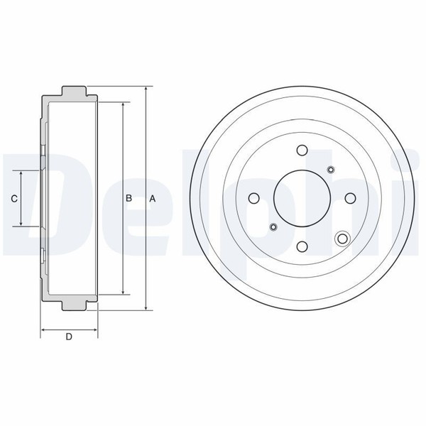 Bremstrommel Hinten FüR Nissan Evalia Nv200 1.5 1.6 Ab 11-> 432063LG0A-image