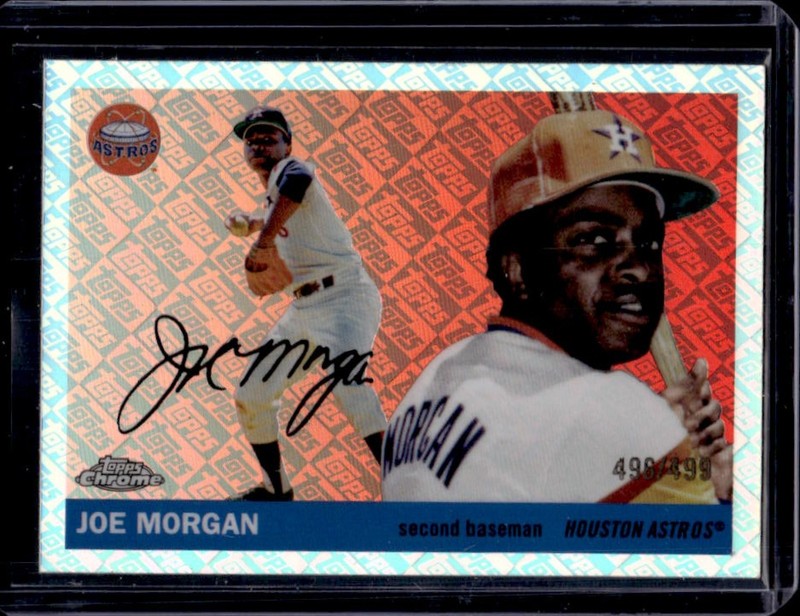 2025 Topps Chrome Platinum Joe Morgan Refractor #/499 Astros