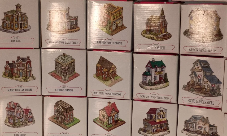 Lote grande 38 estatuillas de peltre pintadas Liberty Falls the Americana Collection Foto 3 de 4