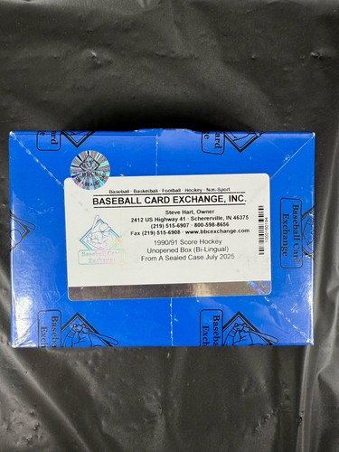 1990/91 Score Canadian Bi-Lingual Hockey Hobby Box BBCE FASC Verified Lindros RC - Picture 2 of 15
