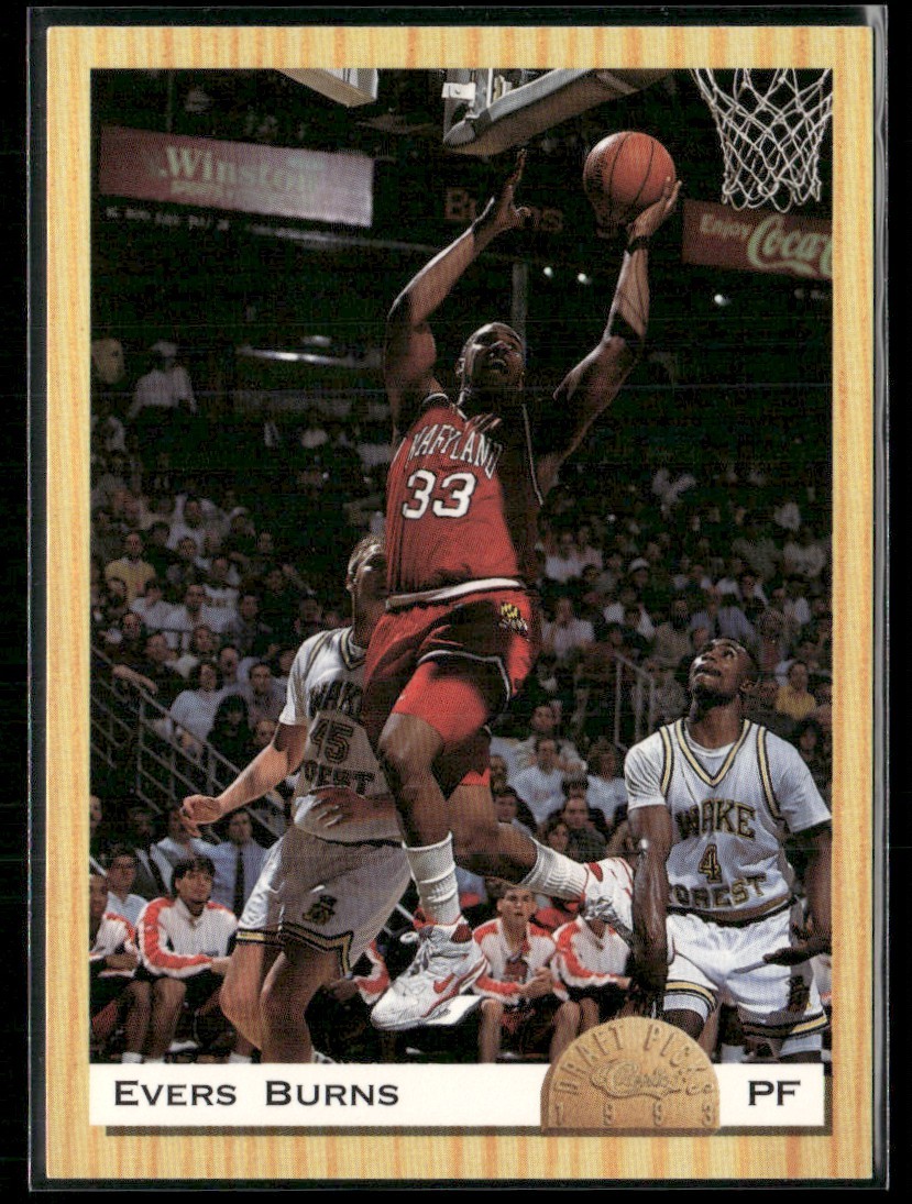 1993/94 Classic Draft Picks Evers Burns Maryland Terrapins #18 RC