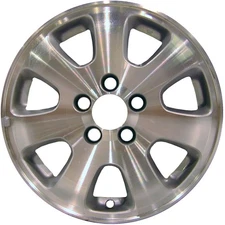 Refurbished 16x6.5 Machined Silver Wheel fits 2002-2004 Honda Odyssey 560-63839