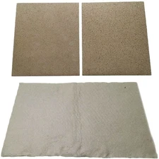 Quadra-Fire Baffle Boards (SRV7046-119) & Ceramic Blanket (832-3390) Set: PP2578