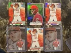 2025 Bowman Best Baseball Angels, Mike Trout Refractor Numbered 6 Card Lot