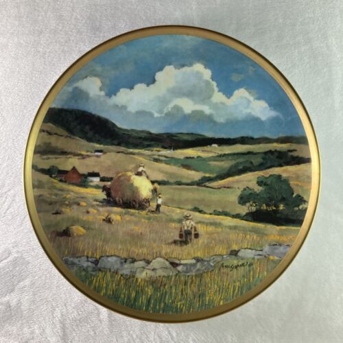 HAYFIELD Plate The American Countryside Eric Sloane Danbury Mint 9 1/4-Inch - Picture 1 of 6