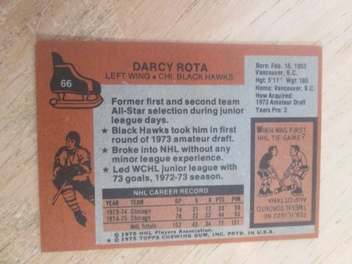 1975-76 TOPPS HOCKEY, MULTI LISTING, YOU PICK EM", EXCELLENT CARDS, NO CREASES. - Picture 84 of 384