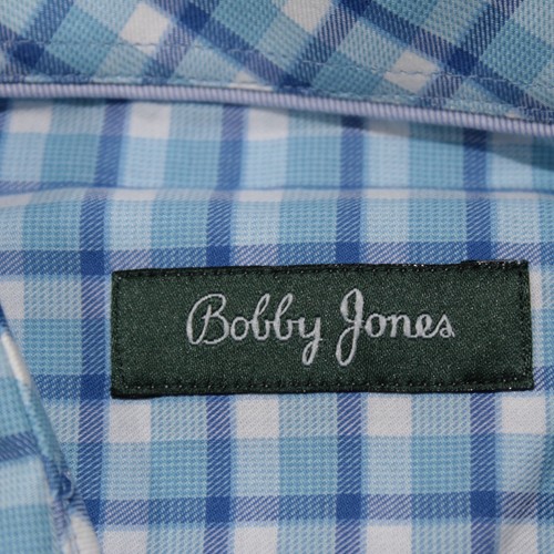 Bobby Jones NWT Casual Button Down Shirt Size XL in Blue Plaid 100% Cotton - Picture 9 of 11