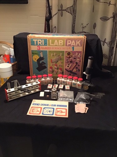 Vintage 1970 Gilbert Science Tri Lab Pak Microscope/Chemistry/Geology Incomplete - Picture 2 of 20