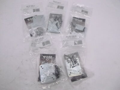 5 Pack RAM Mount Steel Backing Plate With AMPS Pattern And Hardware