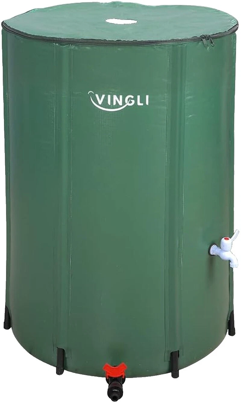 Almacenamiento de agua de PVC y barriles de lluvia