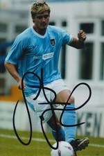 MANCHESTER CITY HAND SIGNED STEPHEN JORDAN 6X4 PHOTO. 
