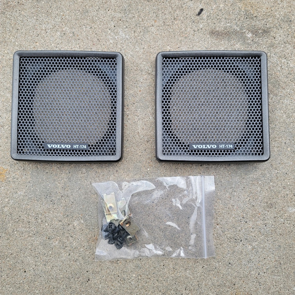 Volvo Sound 240 Rear Door Speaker Covers Set HT-174 W/ Hardware