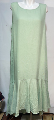 Linen Women Long Dress Summer Large CYNTHIA Rowley Pistachio Green New NWT | eBay Linen Women Long Dress Summer Large CYNTHIA Rowley Pistachio Green New NWT | eBay
