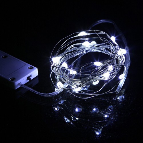 6 Pack 20 LEDs Battery Operated Mini LED Copper Wire String Fairy Lights Part 2m - Picture 5 of 16