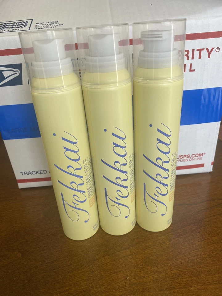 3 PACK FEKKAI FULL BLOWN VOLUME LIGHTWEIGHT FOAM CONDITIONER ~ 6.6oz 189g - Image 2 of 3