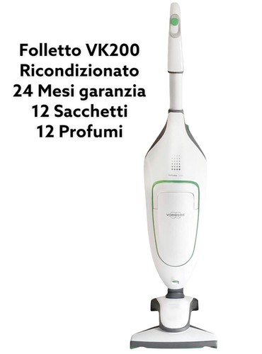 ASPIRAPOLVERE VORWERK FOLLETTO VK 200 GARANZIA 2 ANNI RIGENERATO HD60  SACCHETTI | eBay