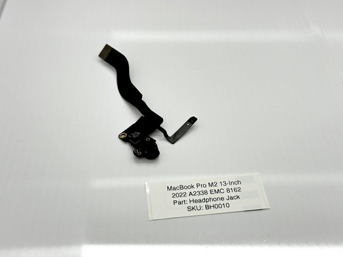Apple MacBook Pro M2 A2338 OEM Headphone Jack Part 13-Inch 2022 EMC 8162