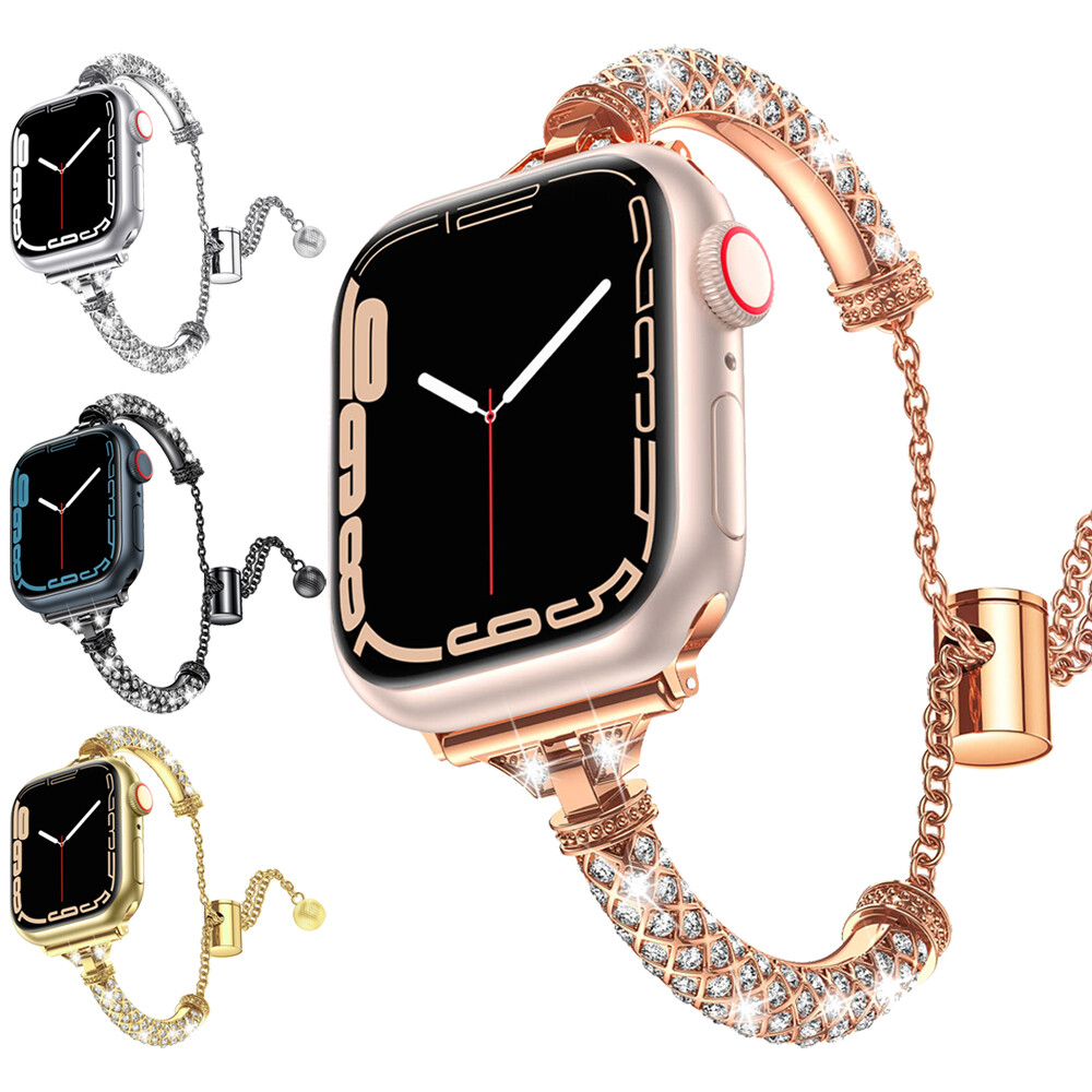 38mm Smartwatch Amazon Series Apple Watch Rose Gold Band Diamond