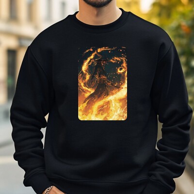 Wizard On Fire Sweatshirt Cosy And Perfect For Any Occasion S To 4XL