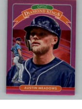 2020 Donruss Optic Austin Meadows 15  DK Diamond Kings Tampa Bay Rays Pink