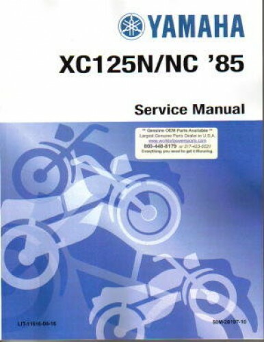 1985-2001 Yamaha XC125 Riva Service Manual : LIT-11616-04-16 | eBay