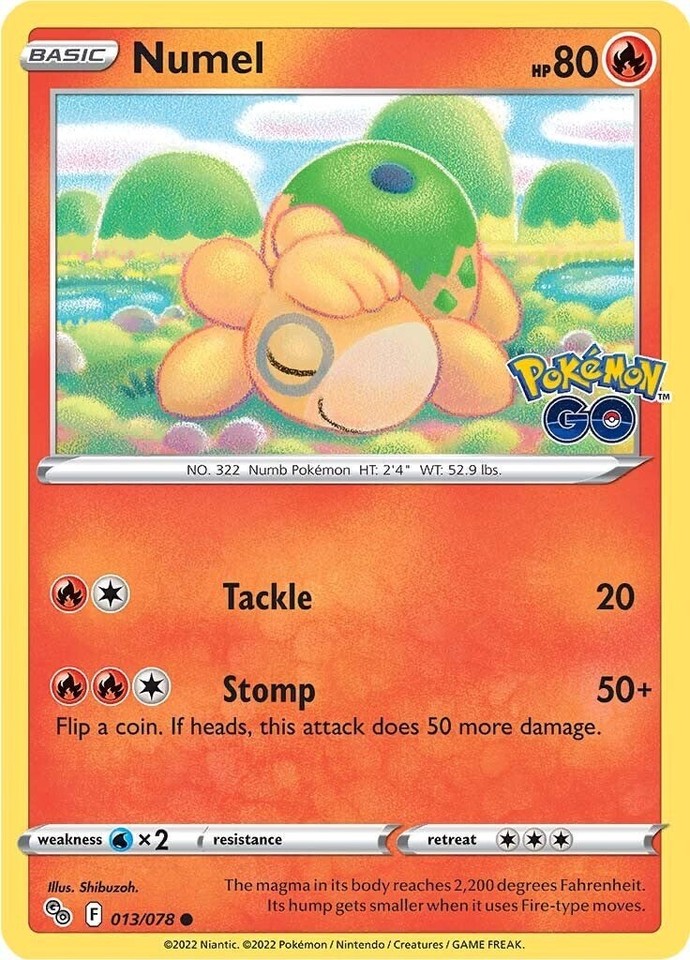 Numel 013/078 Pokémon GO - 1 of 1