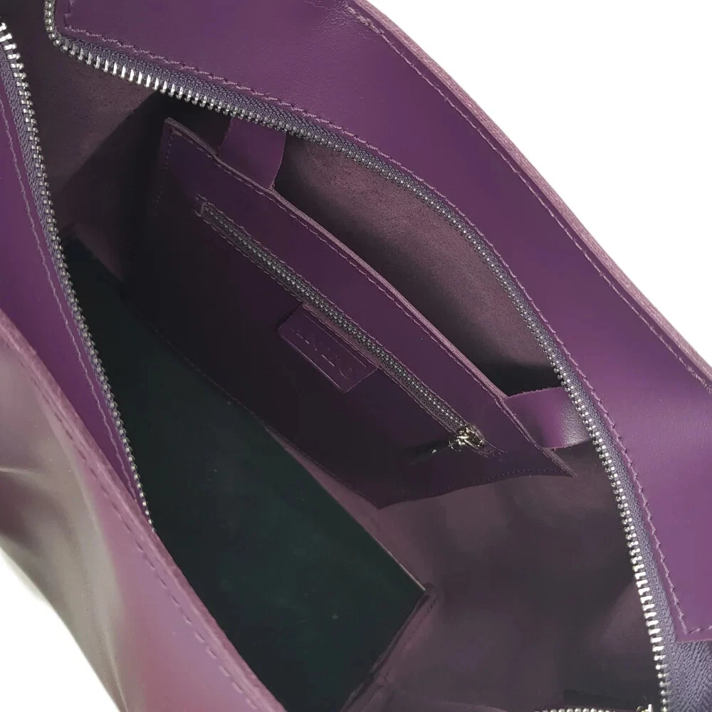 COACH Borsa a mano donna VERA pelle viola tote bag viola tracolla