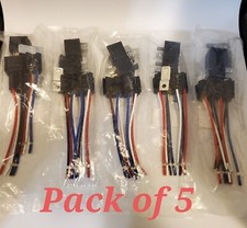 Gebildet JD1912 Car Relay Harness 12V 40A 4 Pin SPST Harness Sockets Pack of 5
