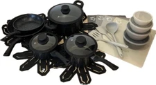 New Brooklyn Steel Co. Milky Way 28 Piece Nonstick Aluminum Cookware Set