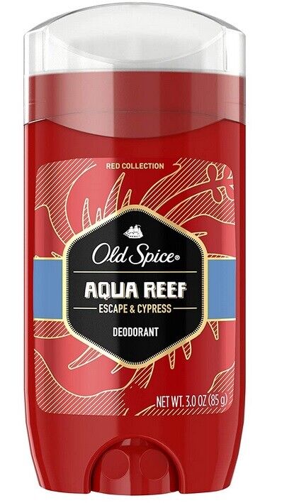 Old Spice AQUA REEF Deodorant Stick 3.0 oz Red Zone Aluminum Free