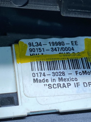 2009-2014 Ford F150 Heater Climate Control Radio Control Dash Bezel OEM N9490 DG - Picture 7 of 8