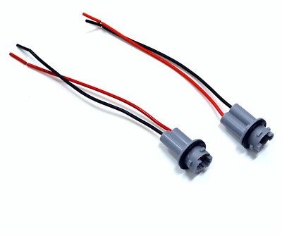 2 Portalampade A Treccia (Pigtail) Con Connettore Femmina Per Lampadine T10/194 – Formula-J87
