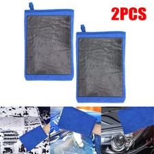 Guantes de lavado de autos 2 piezas Microfibra Arcilla Barra Toalla Detalle Limpieza Trapo Guante Guante