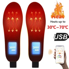 Heated Insoles for Women Men Foot Warmer USB Rechargeable Bluetooth APP Control