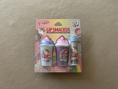 3 Lip Smacker  Magical Frappe  Collection Flavored Lip Balms-Unicorn Delight New
