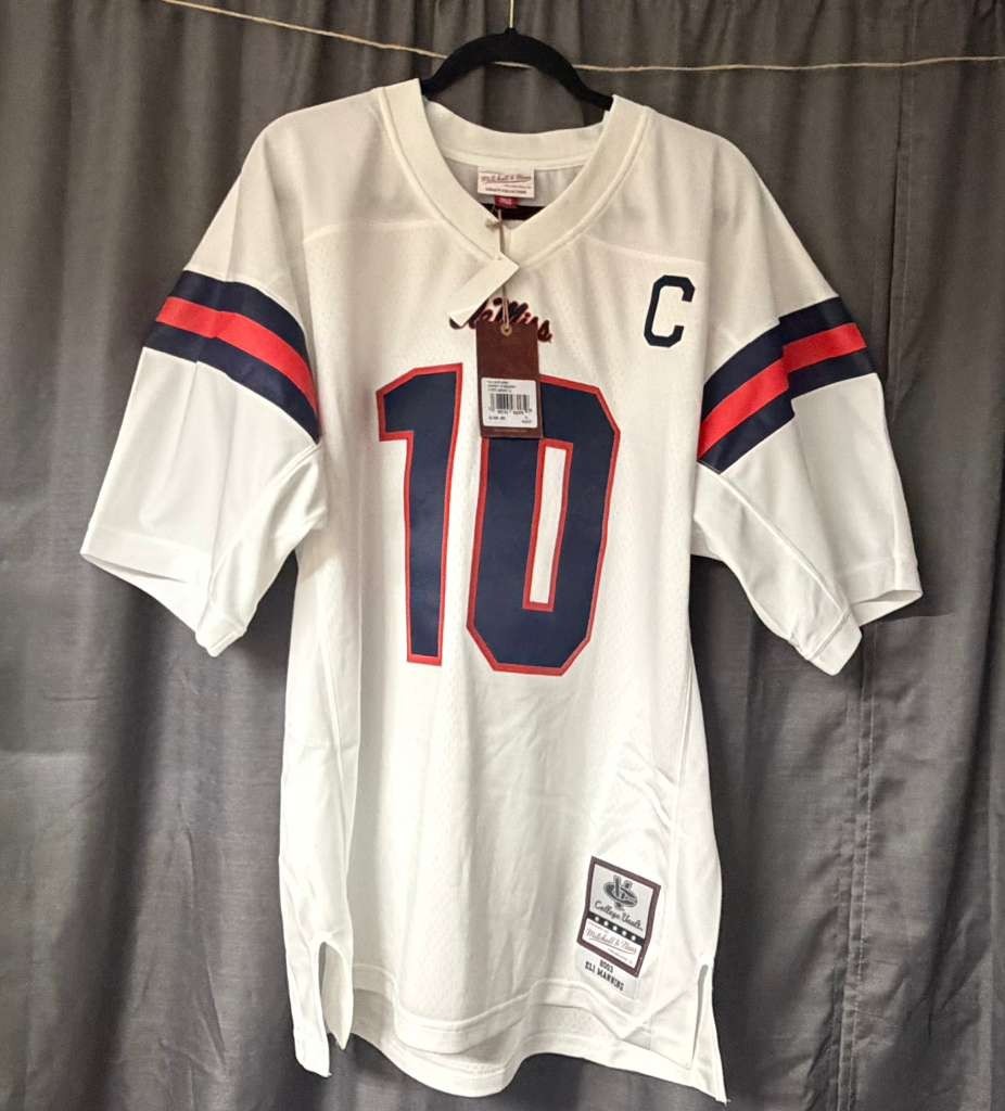 NWT Rare Mitchell & Ness 2003 Ole Miss Eli Manning 10 Throwback