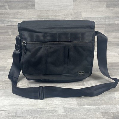 Porter YOSHIDA Heat Canvas Messenger Bag Shoulder Bag Black