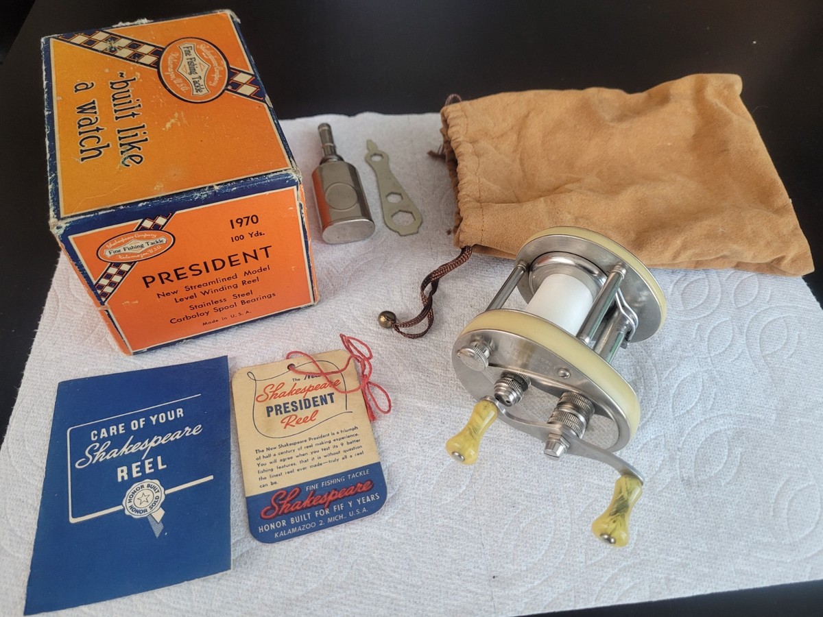 シェイクスピア　Shakespeare President 1970 Vintage Shakespeare President #1970 Reel w/ Leather Case | eBay