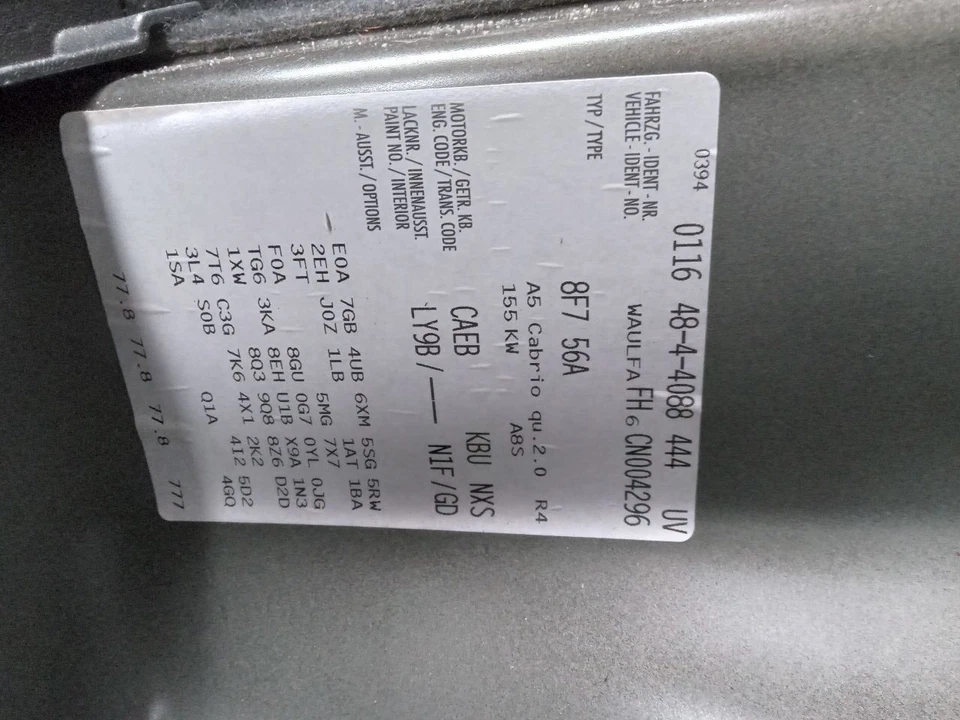 Driver Air Bag Convertible Front Driver Wheel Fits 12-16 AUDI S5 267539 - Image 4 of 4