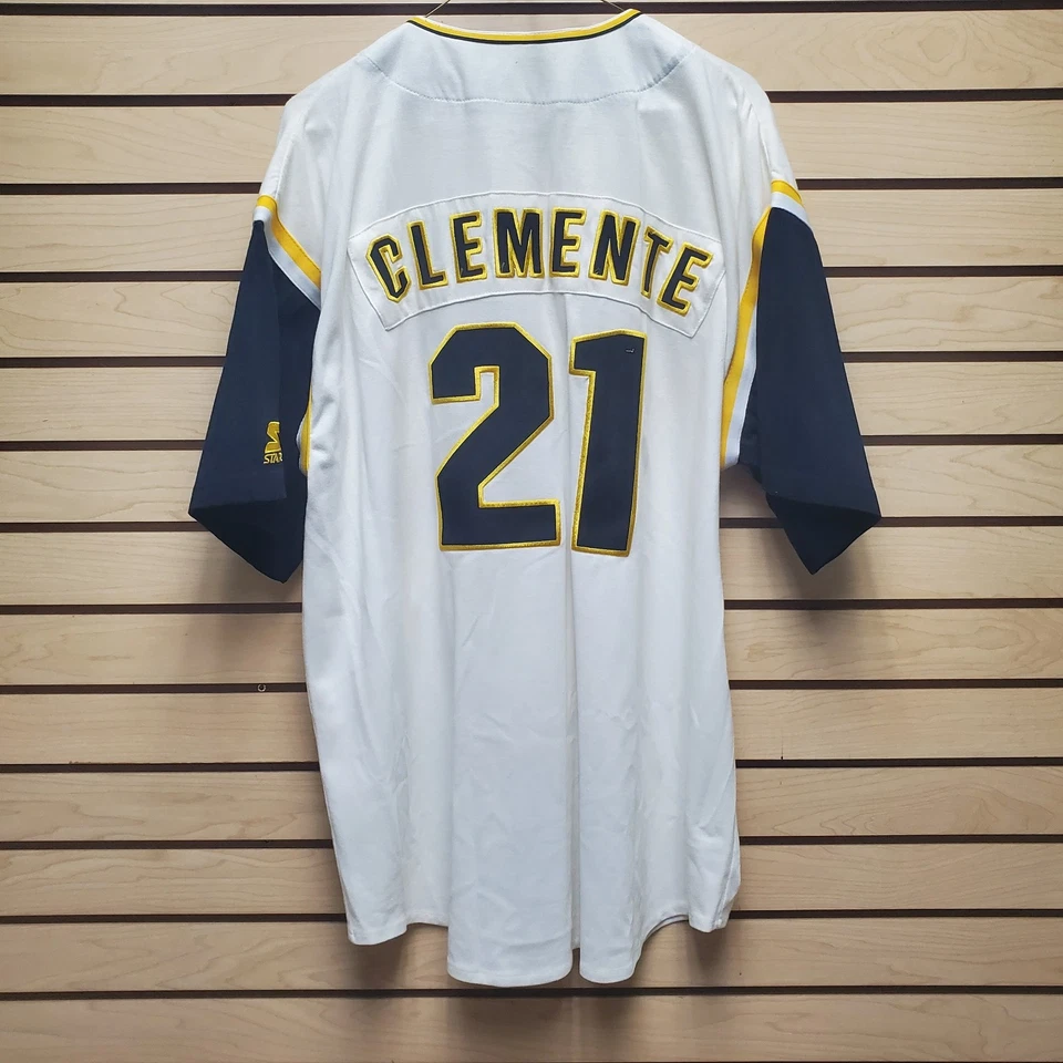 Vintage Roberto Clemente Starter MLB Jersey Men's XL PITTSBURG PIRATES - Image 4 of 4